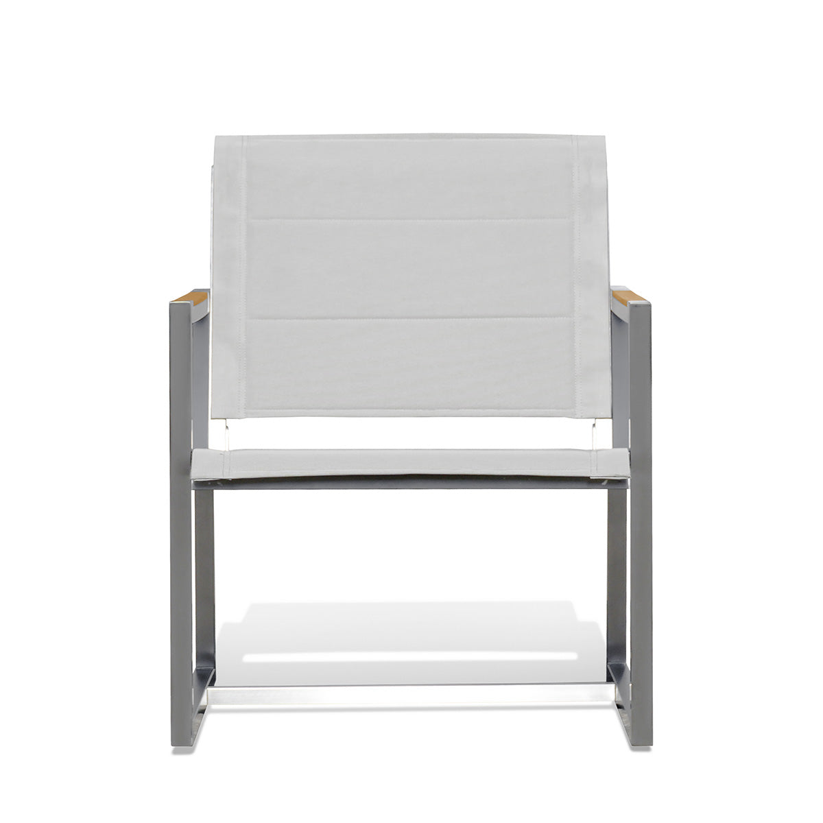 Pine Stainless Steel & Teak Outdoor Sling Chair - AURABAGS SHOP