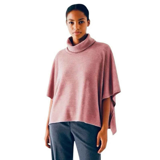 Poncho col roulé