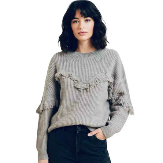Pull avec frange