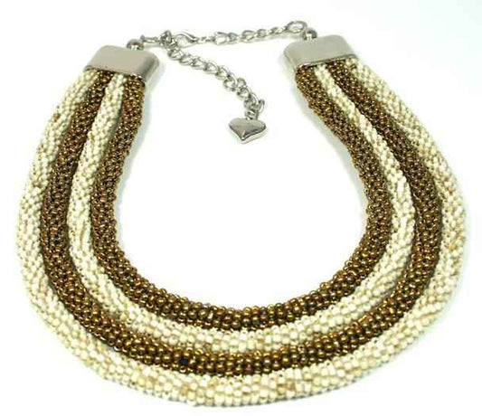 Four Strand Collar Necklace