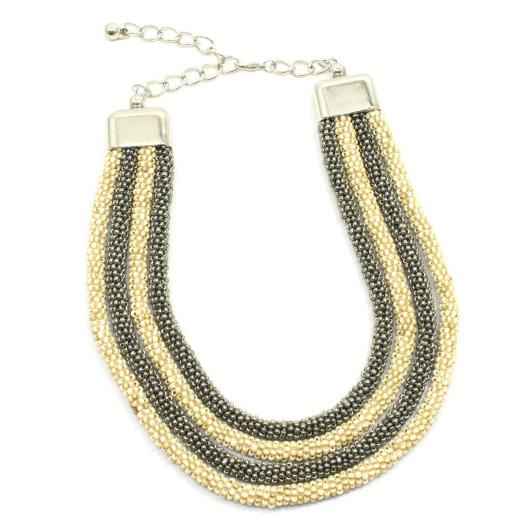Four Strand Collar Necklace