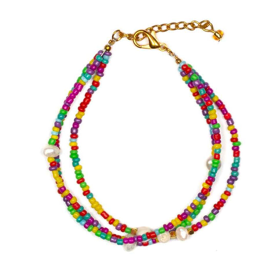Triple Strand Bracelet With Pearls