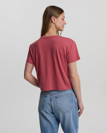 Bauchfreies T-Shirt „Seeblick“