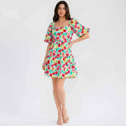 Robe manche bouffante