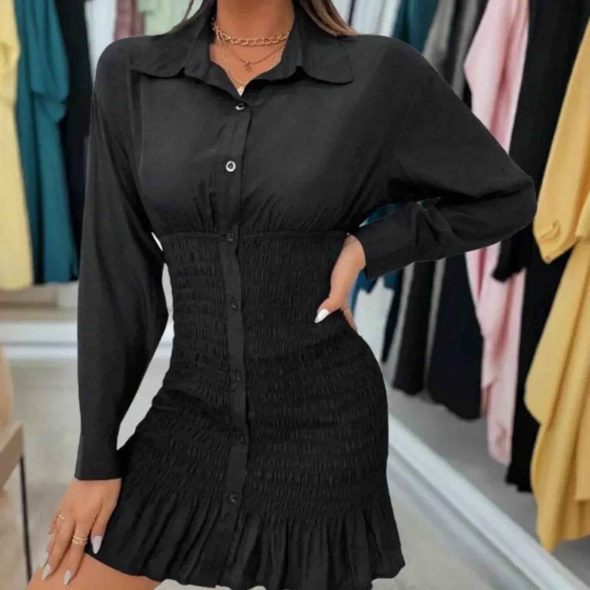 Robe smockée C'est Elle