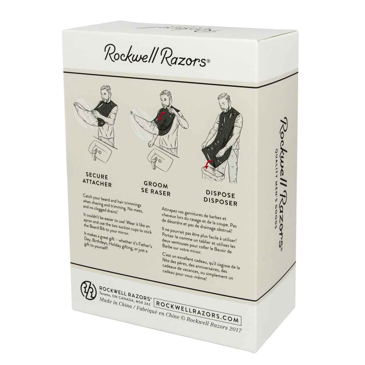 Rockwell Razors Beard Bib and Manicure set Display Bundle