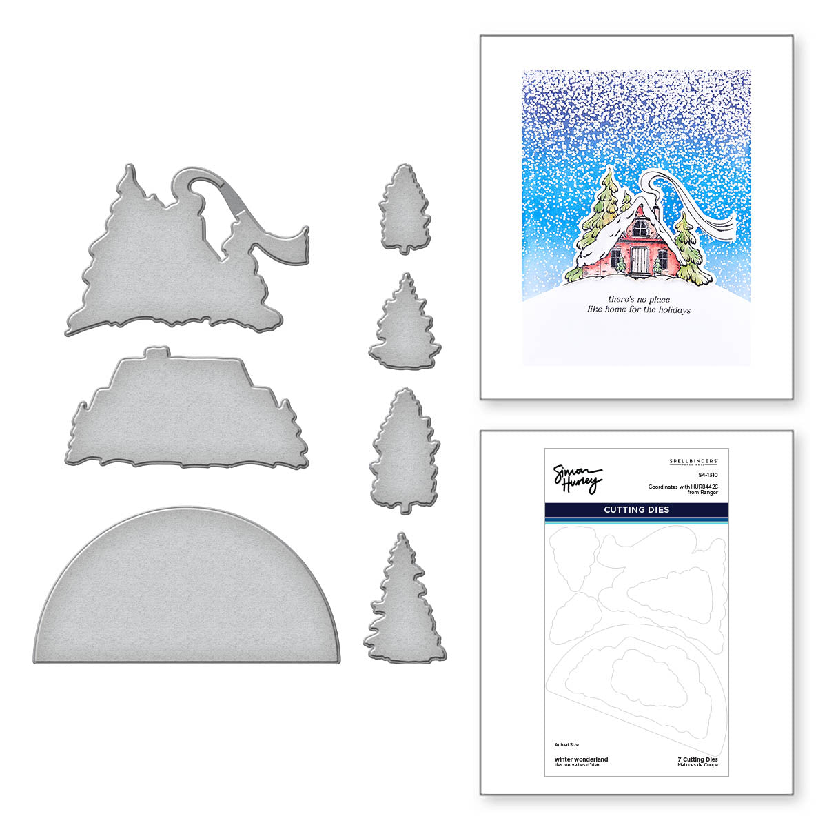 Winter Wonderland Etched Dies by Simon Hurley