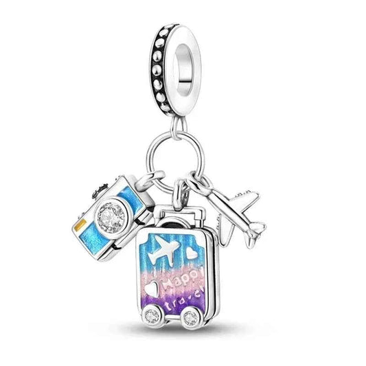 Purple Paradise Sterling Silver Charm