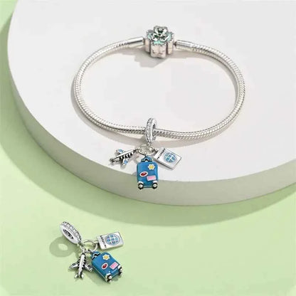 Passport to Adventure Sterling Silver Travel Charm