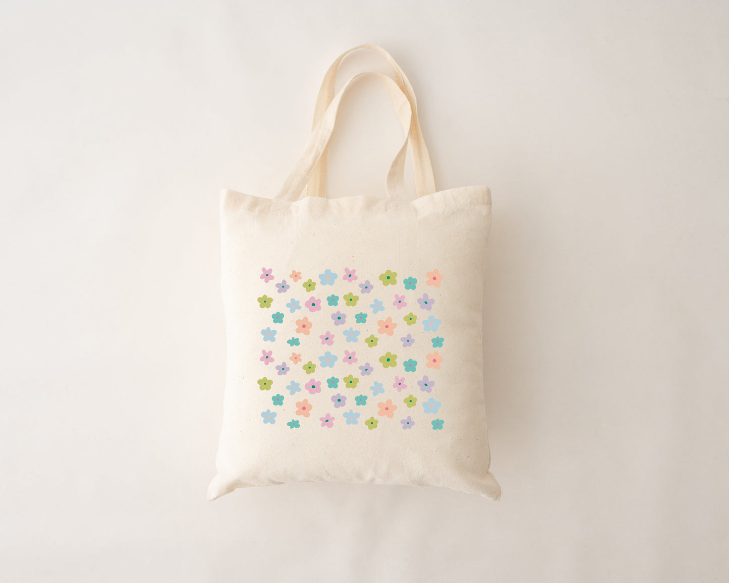 Wiederverwendbare Tasche - Pastellblumen