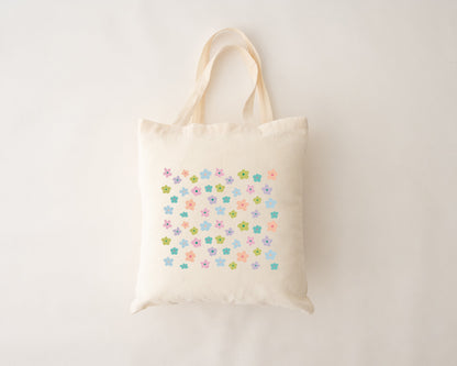 Wiederverwendbare Tasche - Pastellblumen