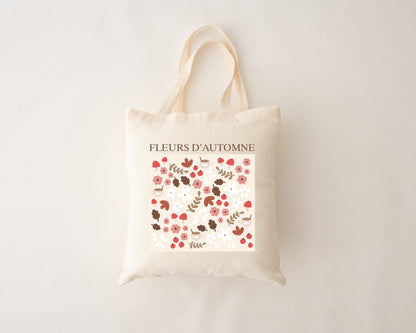 Wiederverwendbare Tasche - Herbstblumen