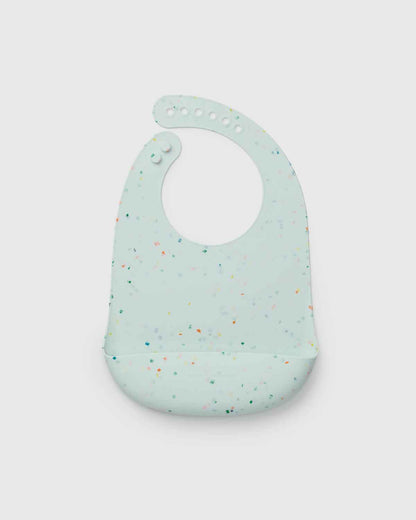Silicone Bib - Confetti Mint