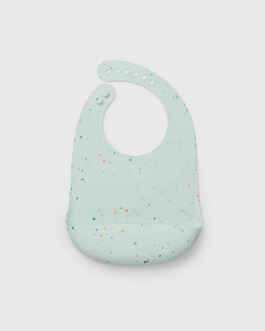 Silicone Bib - Confetti Mint