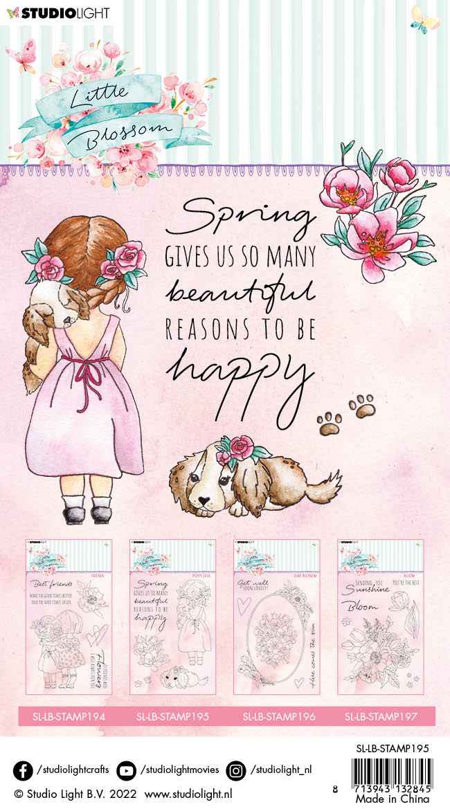 SL Clear Stamp Puppy Love Little Blossom 105x148x3mm 1 PC nr.195