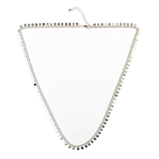 Disc Chain Necklace - Silver Plate