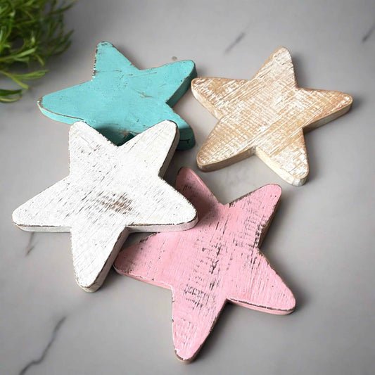 Wooden Flat Star Decoration