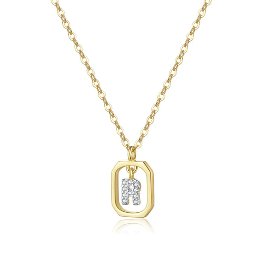 Personalized Initial Necklace in 925 Sterling Silver