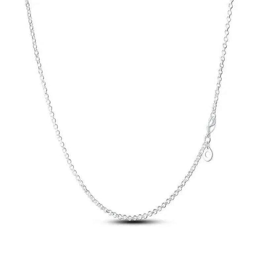 Classic Sterling Silver Rolo Chain Necklace