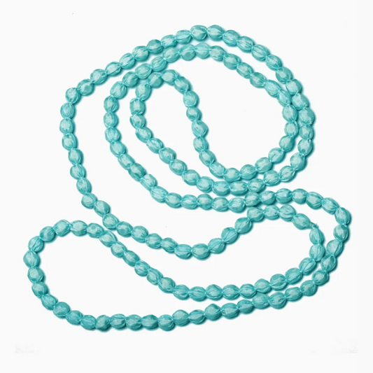 Extra Long Fabric Ball Necklace