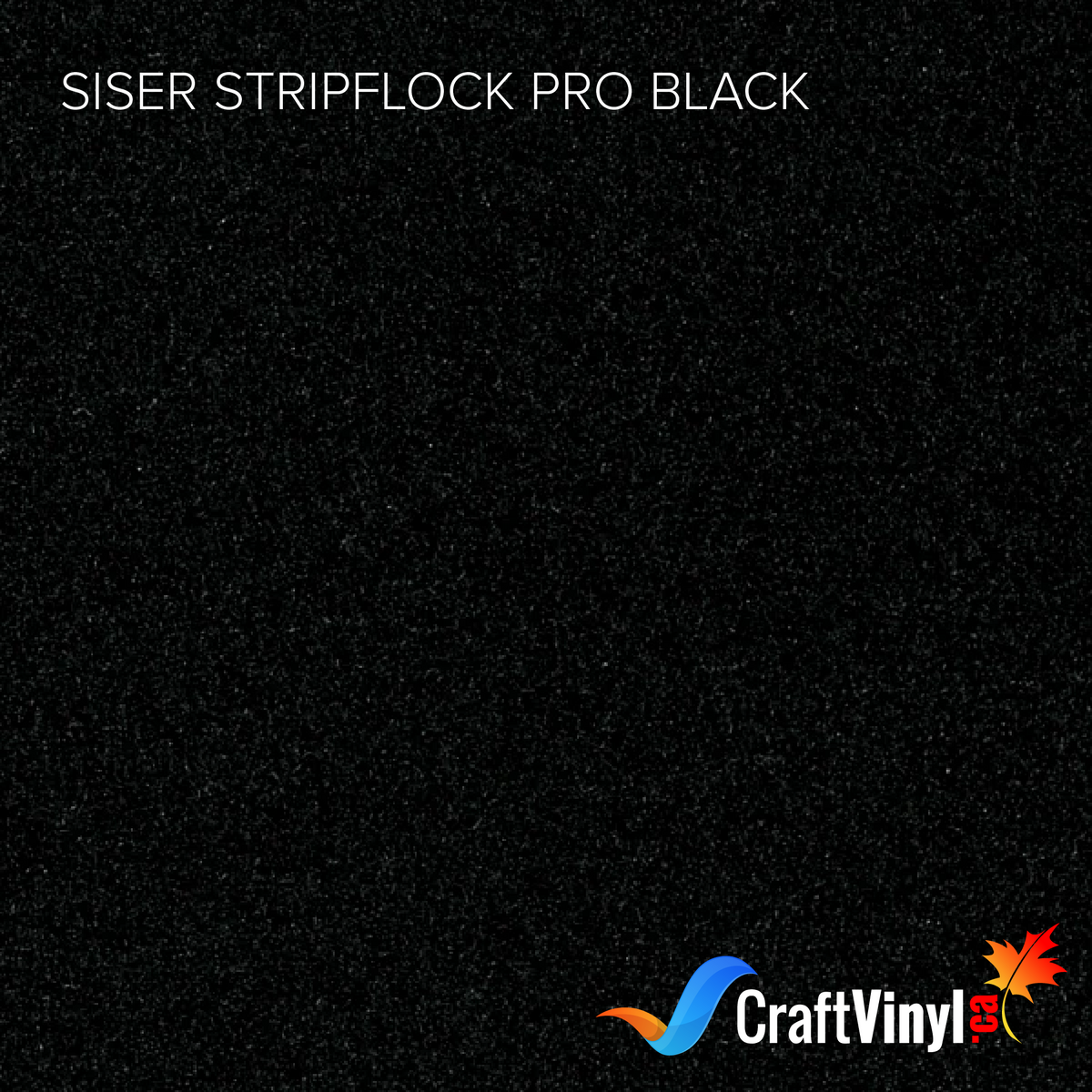 Siser Black StripFlock Pro Heat Transfer Vinyl ( discontinued by Siser, will replace by new product)