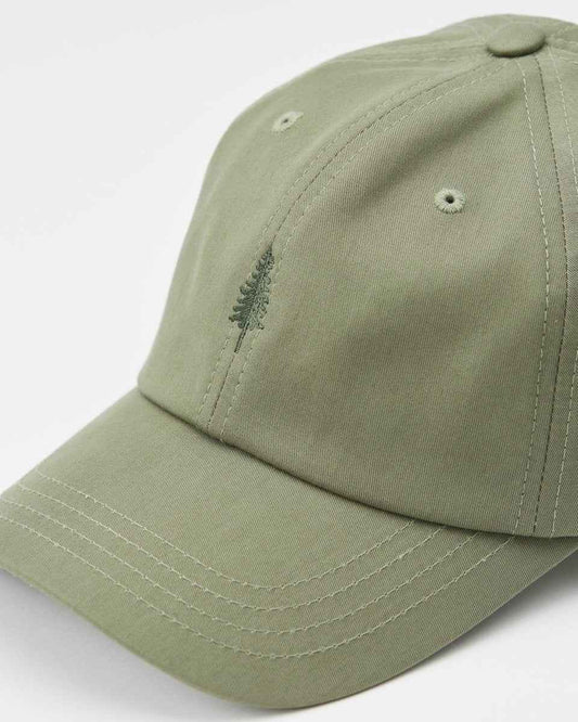 Tree Embroidery Tencel Peak Hat