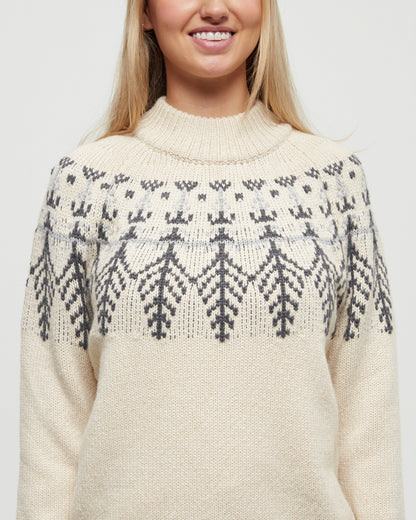 Highline Pullover aus Wolle mit Intarsienmuster