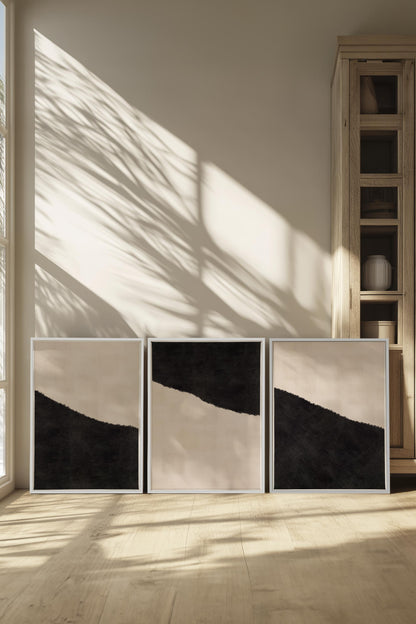 LUXE TRIO (3 Werke auf gespannter Leinwand)