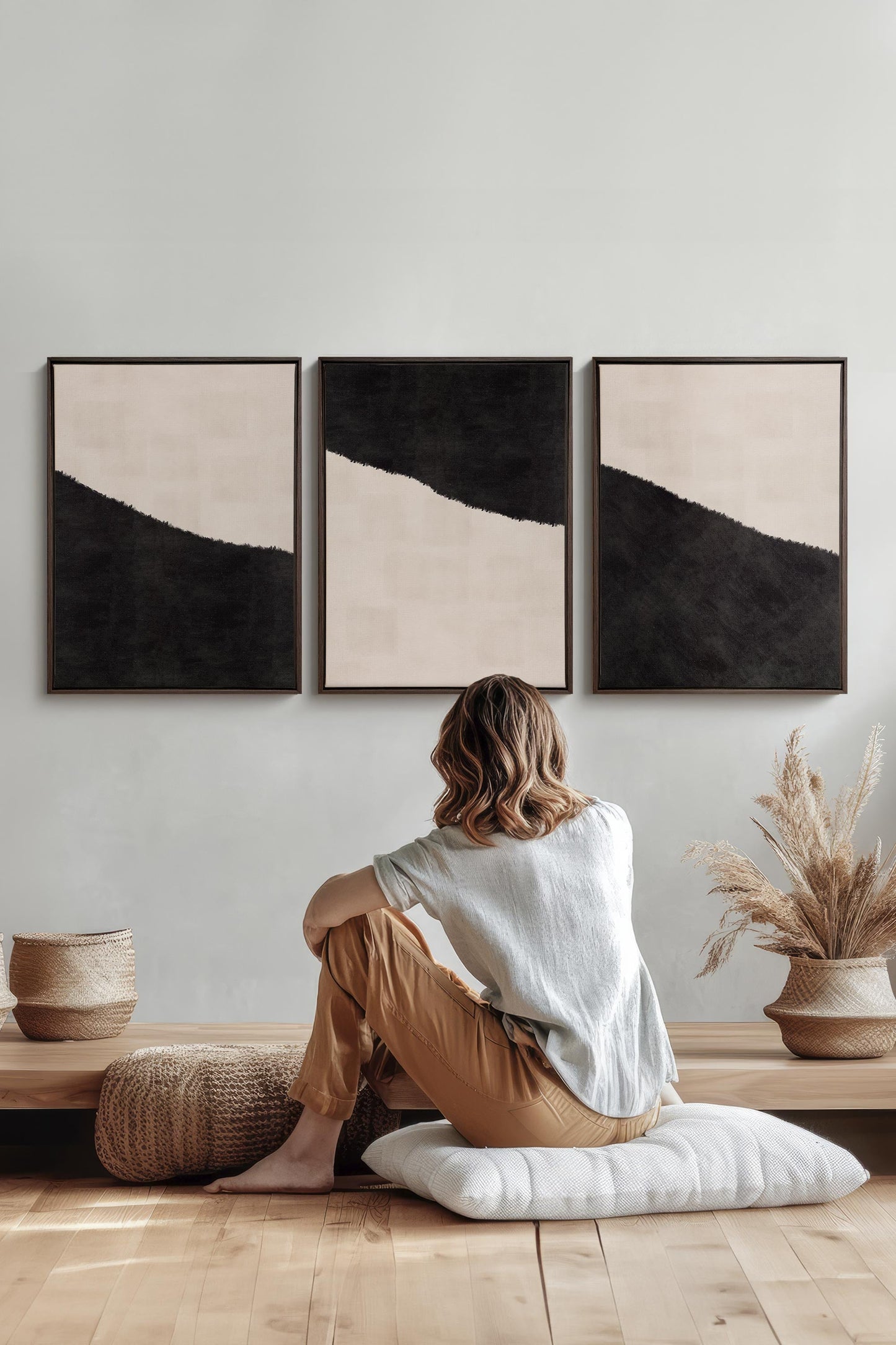 LUXE TRIO (3 Werke auf gespannter Leinwand)