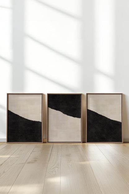 LUXE TRIO (3 Werke auf gespannter Leinwand)