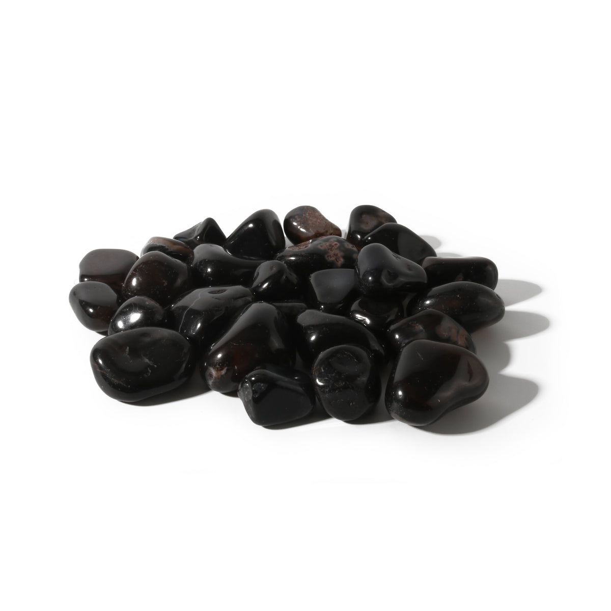 Agate Black Tumbled Stones