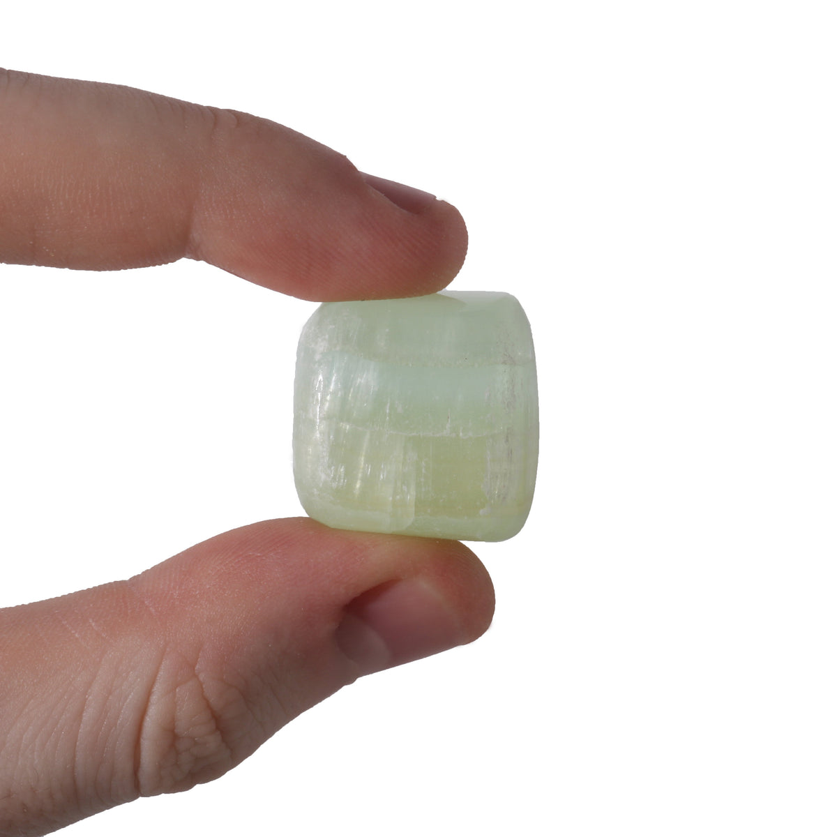Pistachio Green Calcite  Tumbled Stones