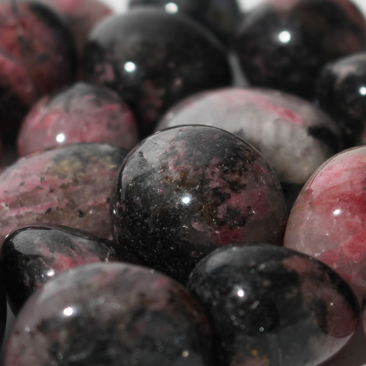 Rhodonite Dark Tumbled Stones