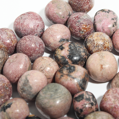 Rhodonite Dark Tumbled Stones