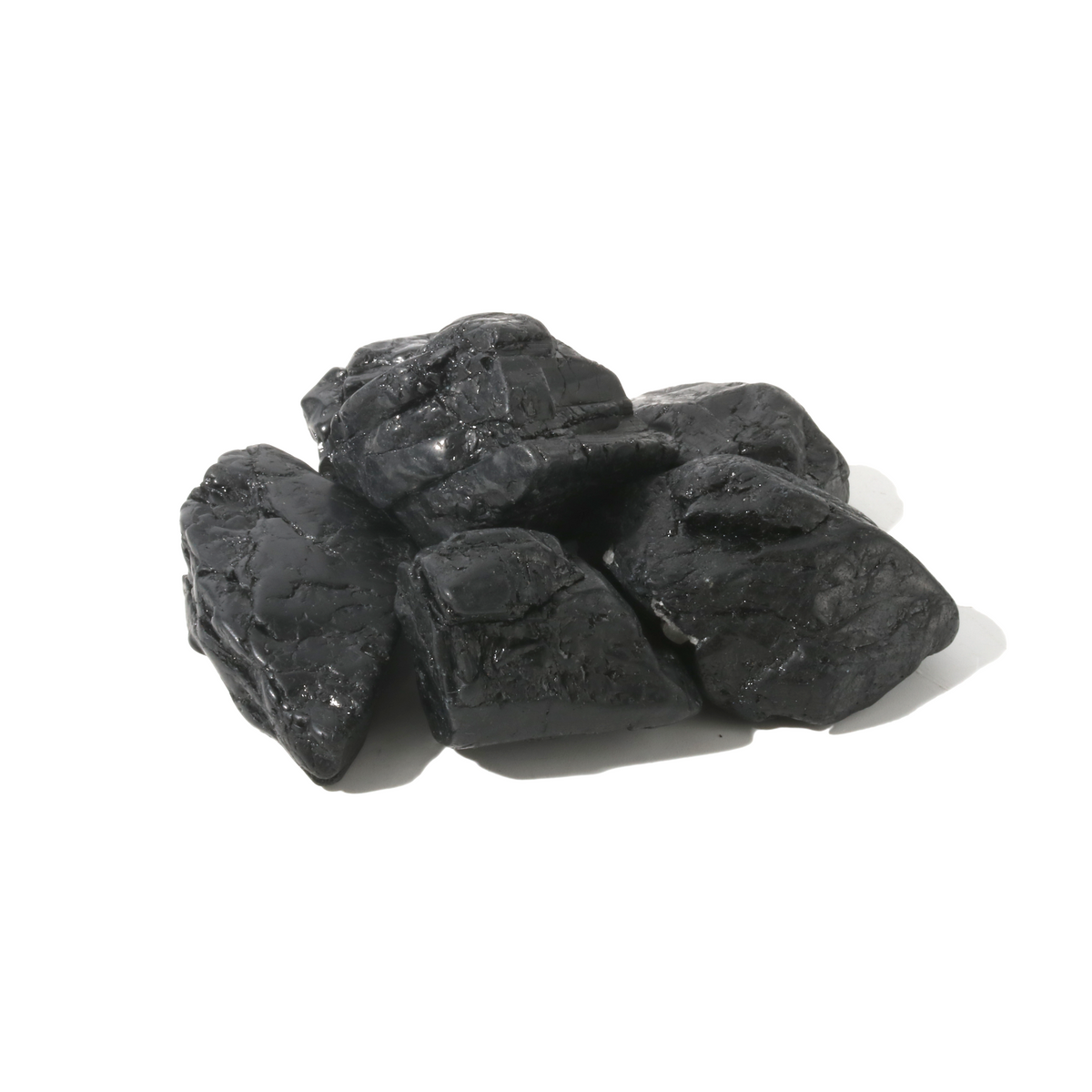 Black Tourmaline Tumbled Stones A - Free Form - 1lb
