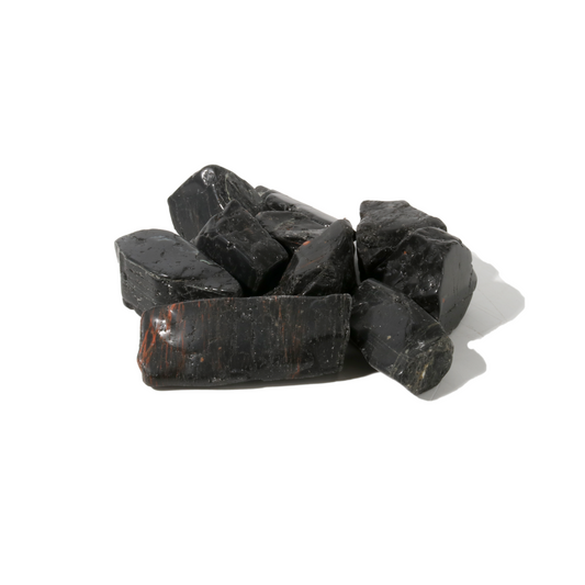 Tourmaline and Hematite Tumbled Stone - Free Form - 1lb