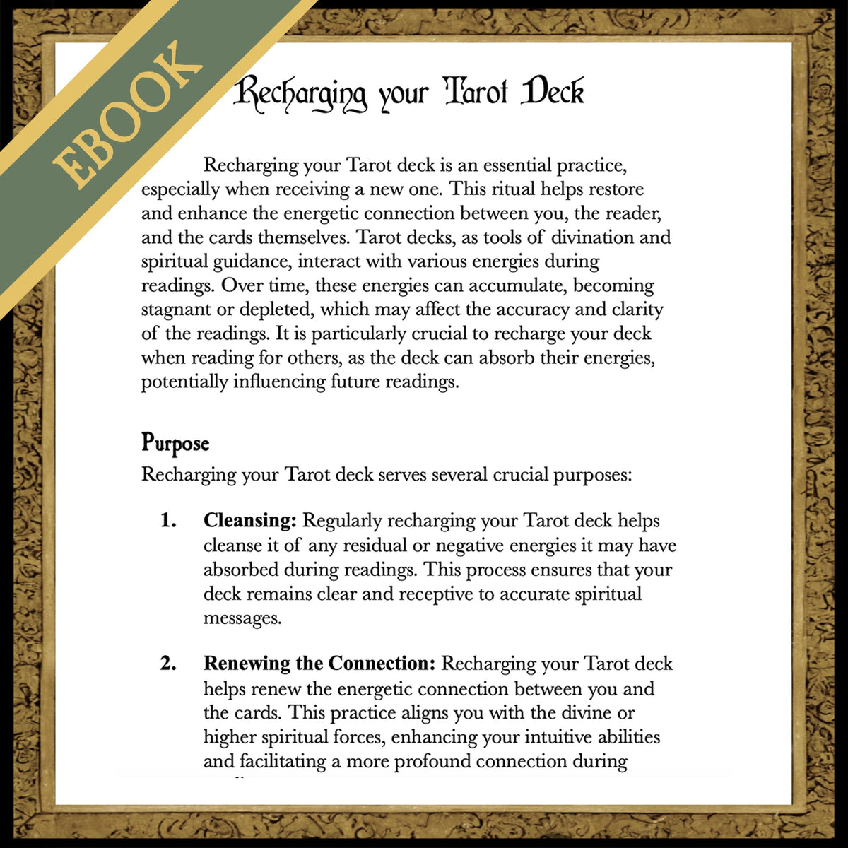 Shadow Work Tarot Deck E-Guidebook (Expanded Edition)