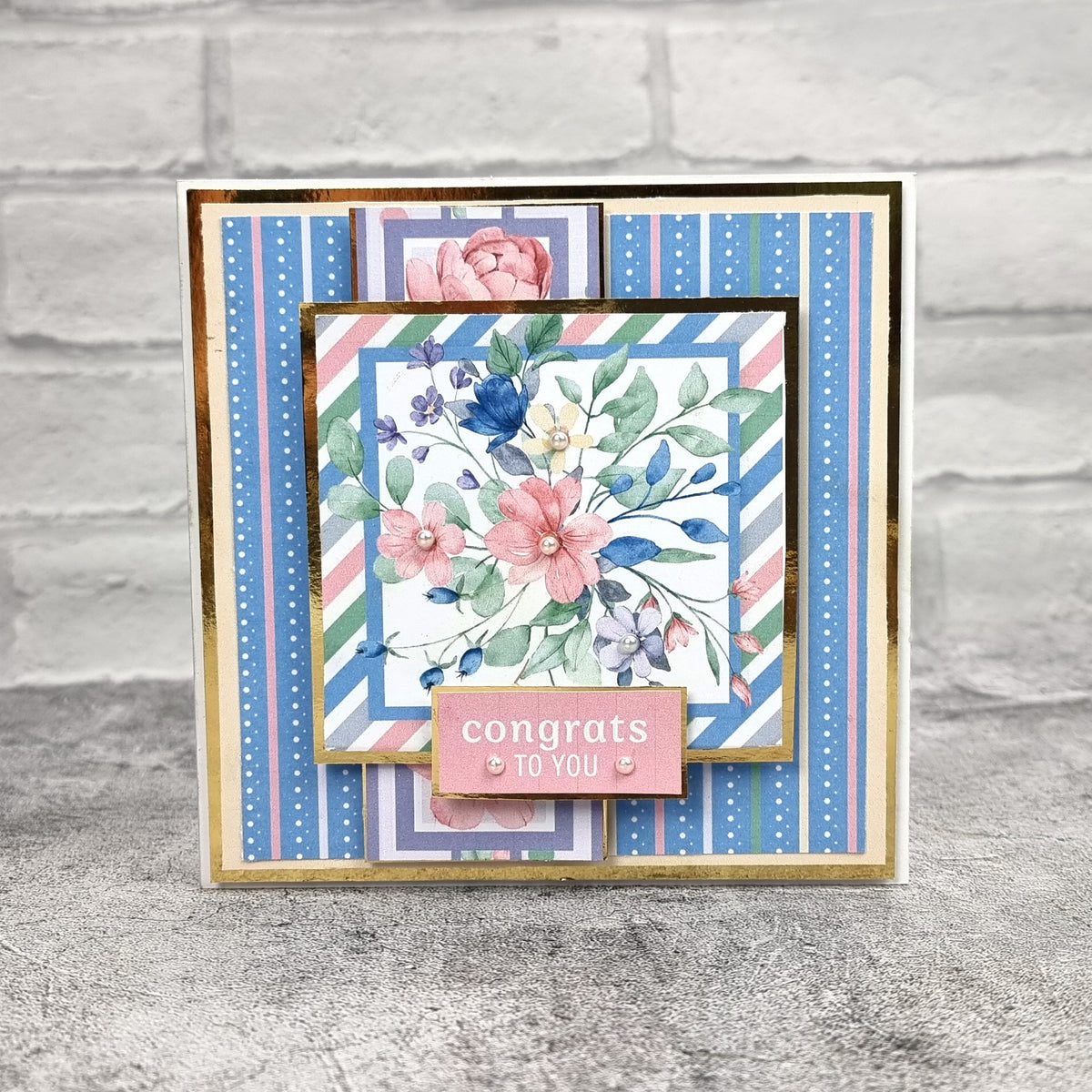 The Paper Boutique Sunny Gardens 8 in x 8 in Colour Card Pad
