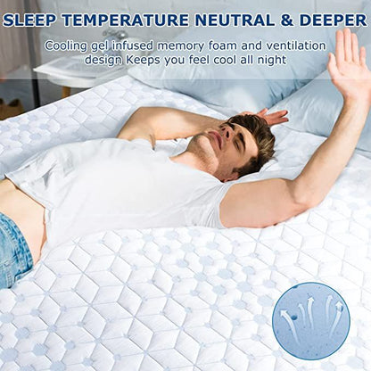 UltraFlex® SERENITY Orthopedic, Premium Smart Gel Infused Memory Foam, Eco-friendly Mattress with Waterproof Mattress Protector (Made in Canada)