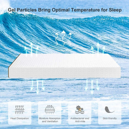 UltraFlex® LEISURE Orthopädische Smart Gel Memory Foam umweltfreundliche Matratze mit wasserdichtem Matratzenbezug (Hergestellt in Kanada)