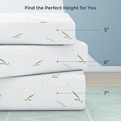 UltraFlex® EasySleep- Canadian-Made Medium Firm Gel Infused Reversible Comfort With Pressure Relief, Cooling Technology, Bamboo Cover, CertiPUR-US® Certified Foam Eco-Friendly Mattress (Made in Canada)