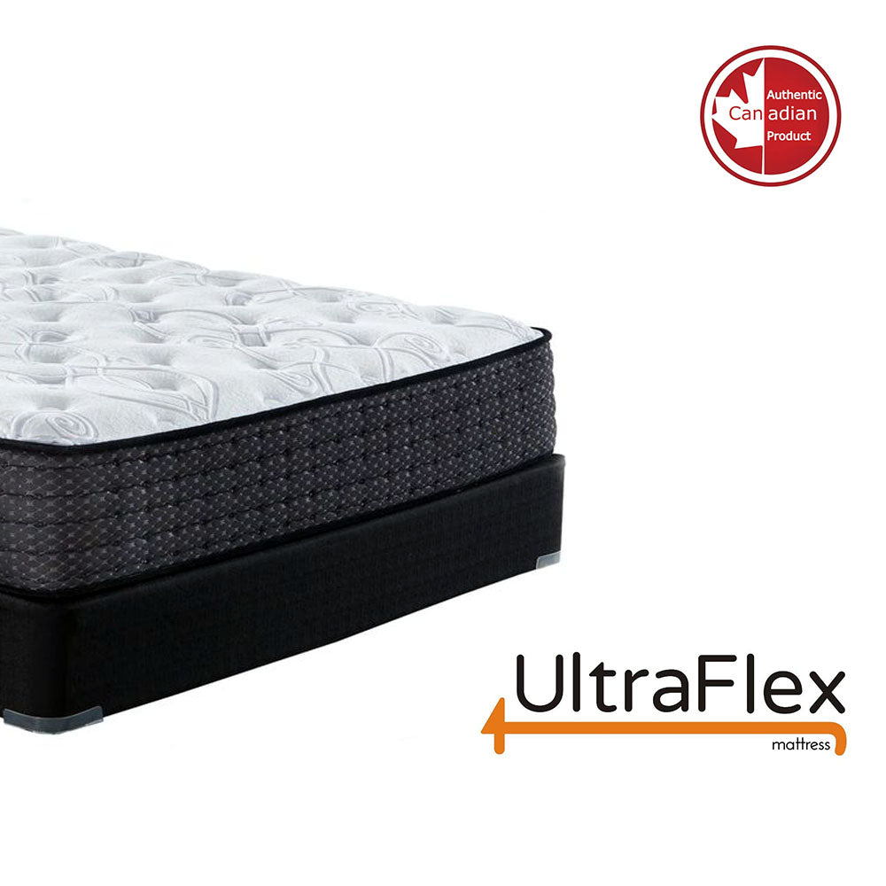 UltraFlex® IMPERIAL- Hybrid Orthopedic Heavy Duty Pocket HDCoil Spring, Pressure Relieving for Multi Posture Support, Comfort Foam Encased Mattress (Made in Canada) With Waterproof Mattress Protector
