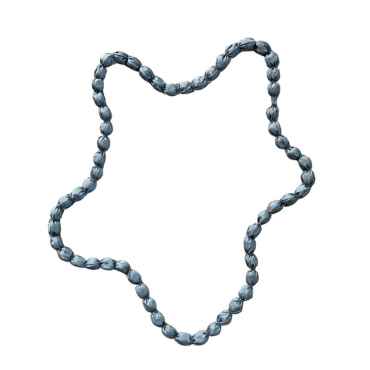 Fabric Wrapped Ball Necklace