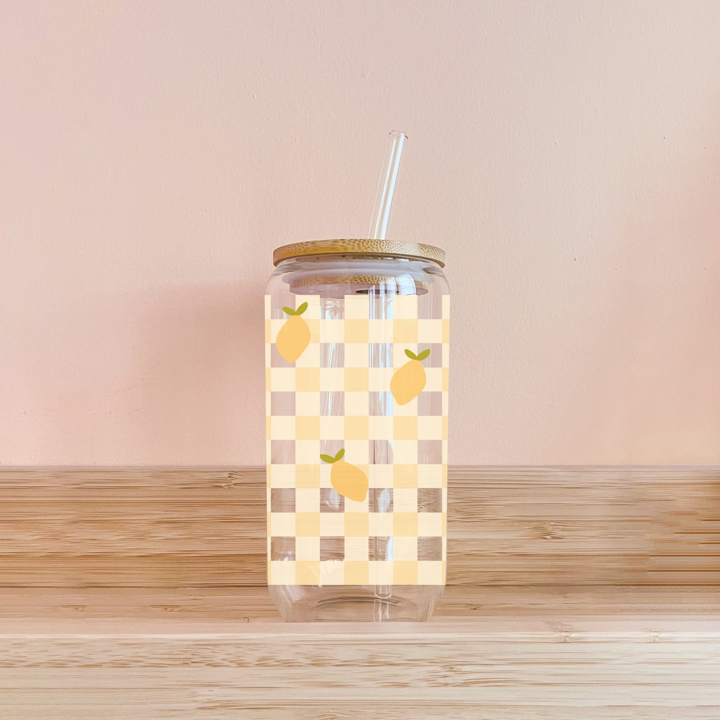 Verre - Gingham-Zitronen