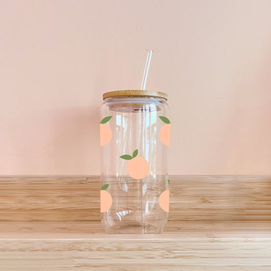 Boho-Glas – Pfirsiche