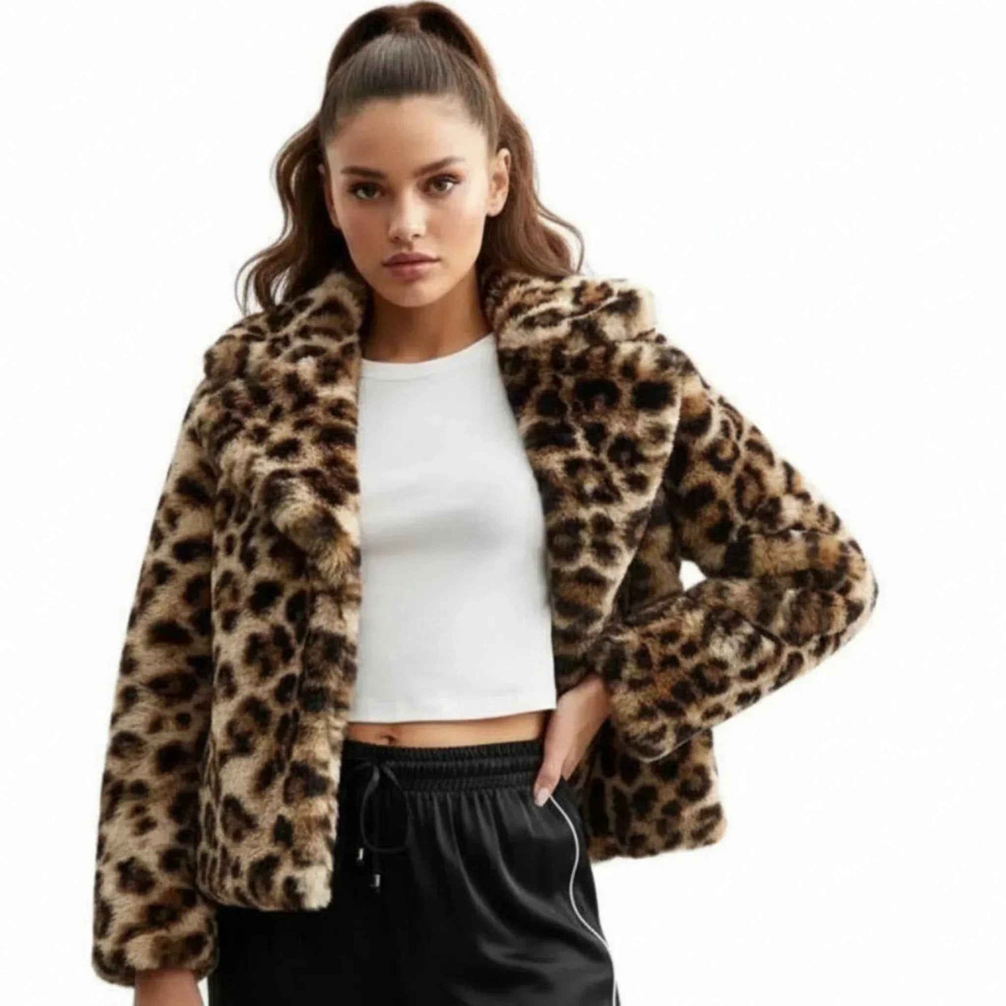 Veste léopard New Look