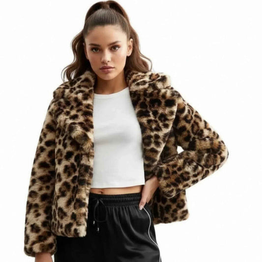 Veste léopard New Look