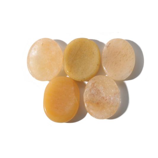Golden Quartz Worry Stone - Pack of 5