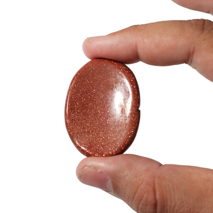 Brown Goldstone Worry Stone - Pack of 5 (Synthetic)
