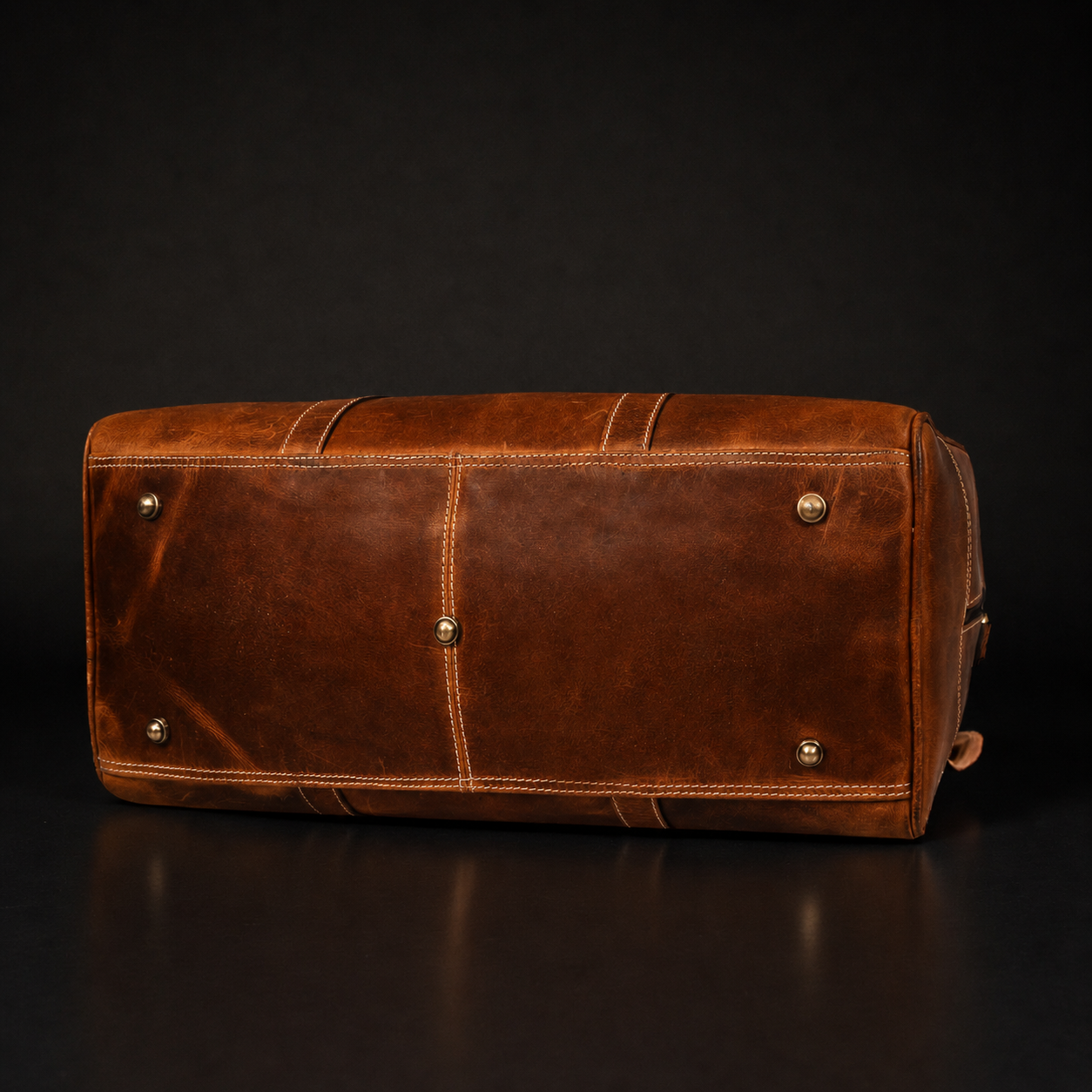 The Wayfarer Bag – Cognac Classic Duffle Bag aus Vollnarbenleder